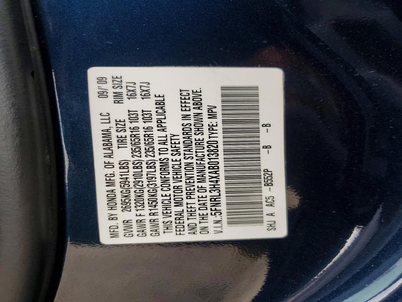 Honda Odyssey Ex