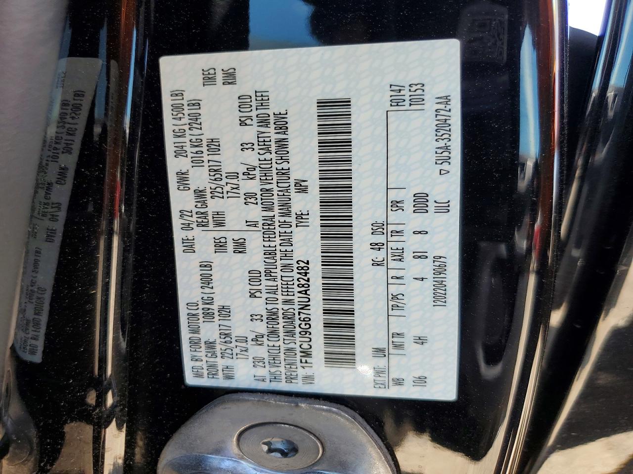 Ford Escape Se