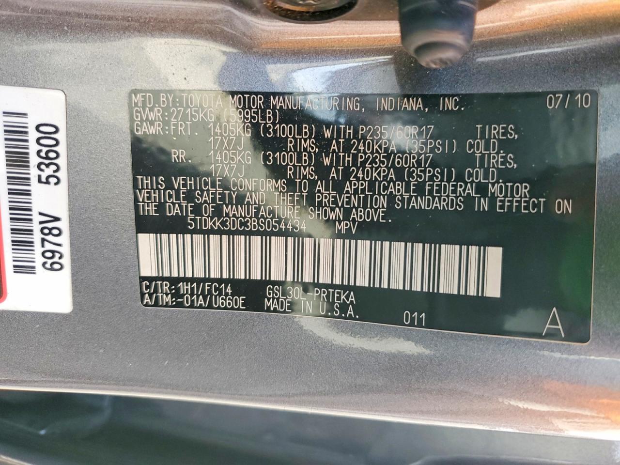 Toyota Sienna Le