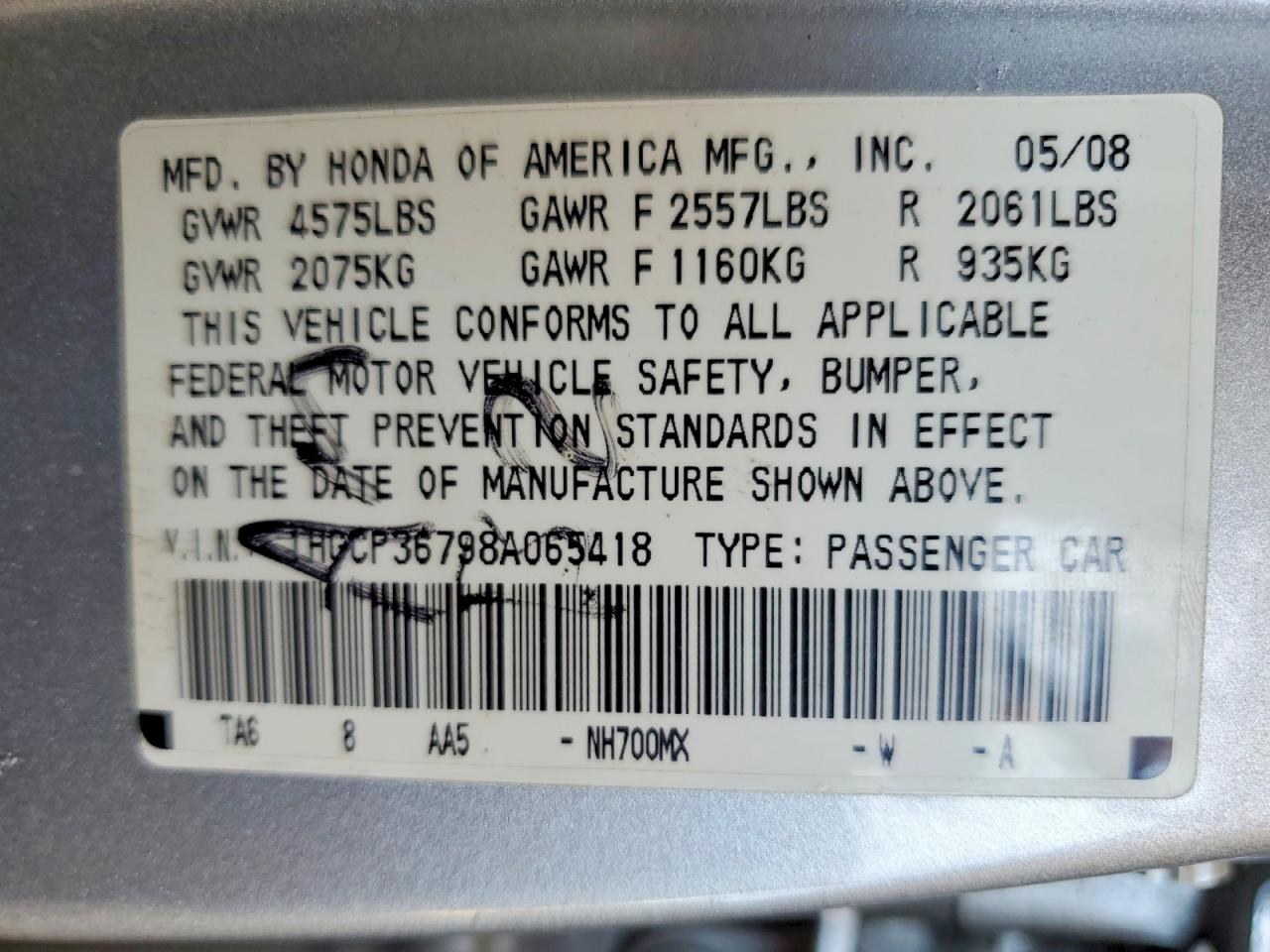 Honda Accord Ex
