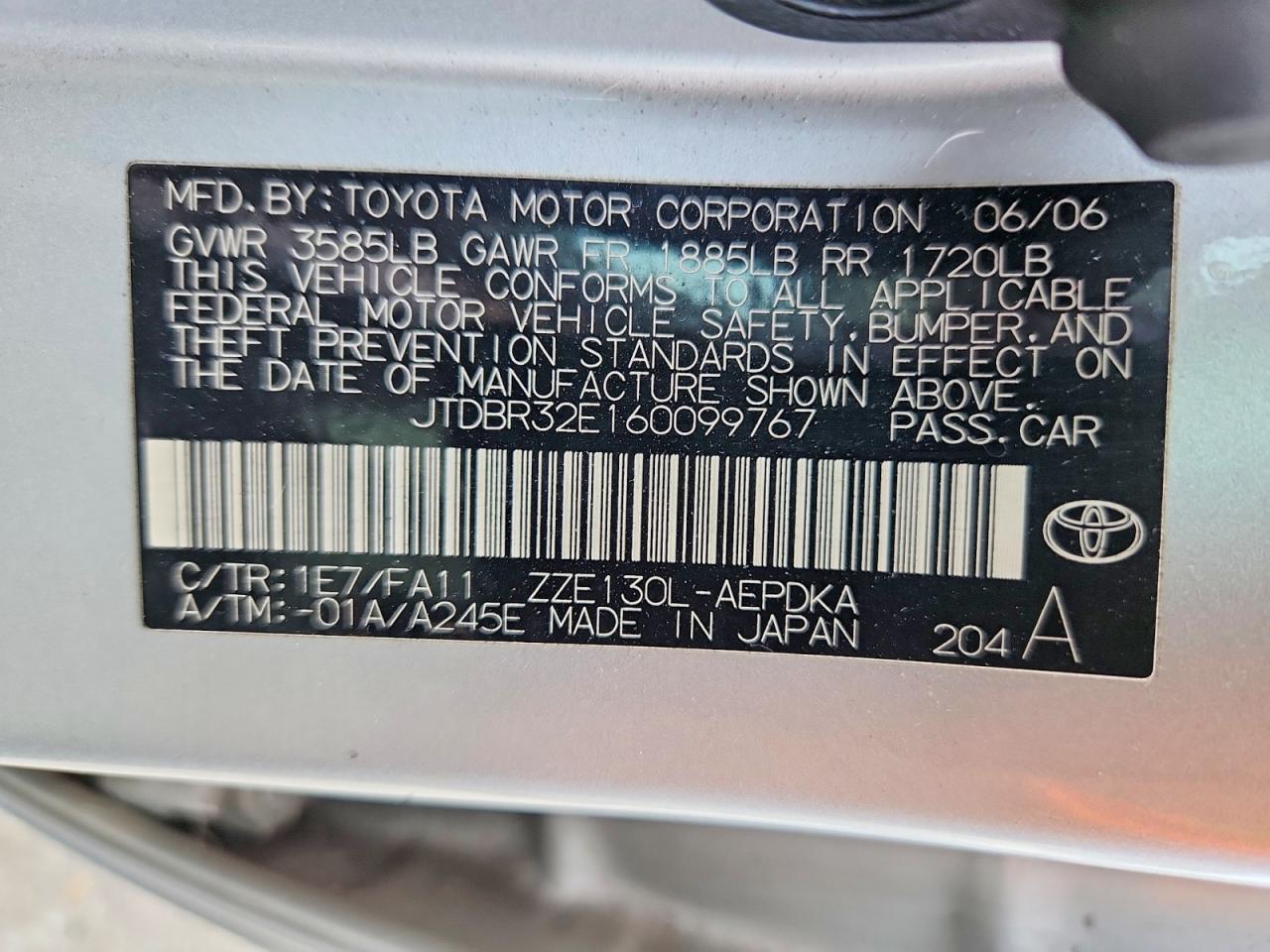 Toyota Corolla Ce