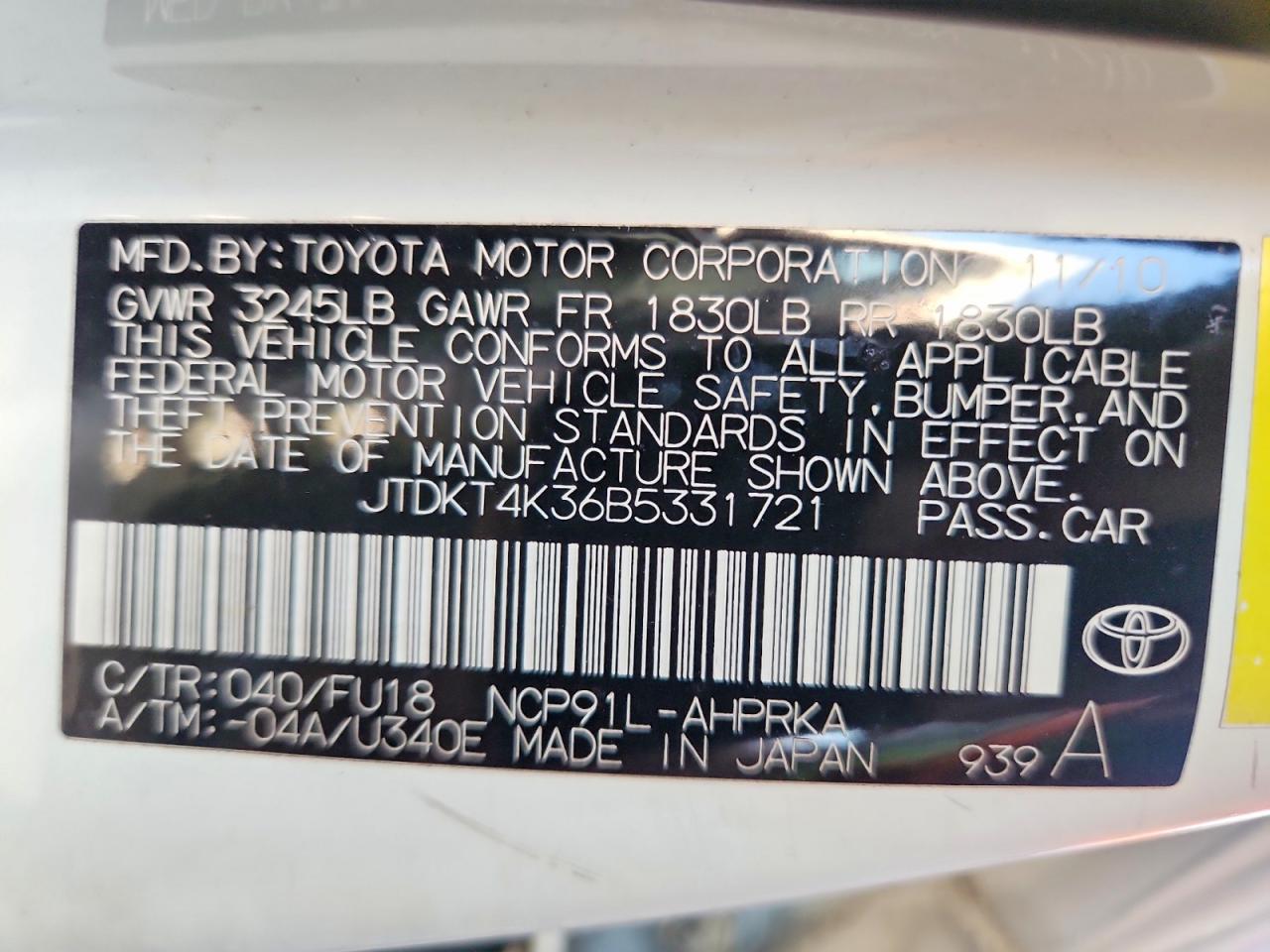 Toyota Yaris Base