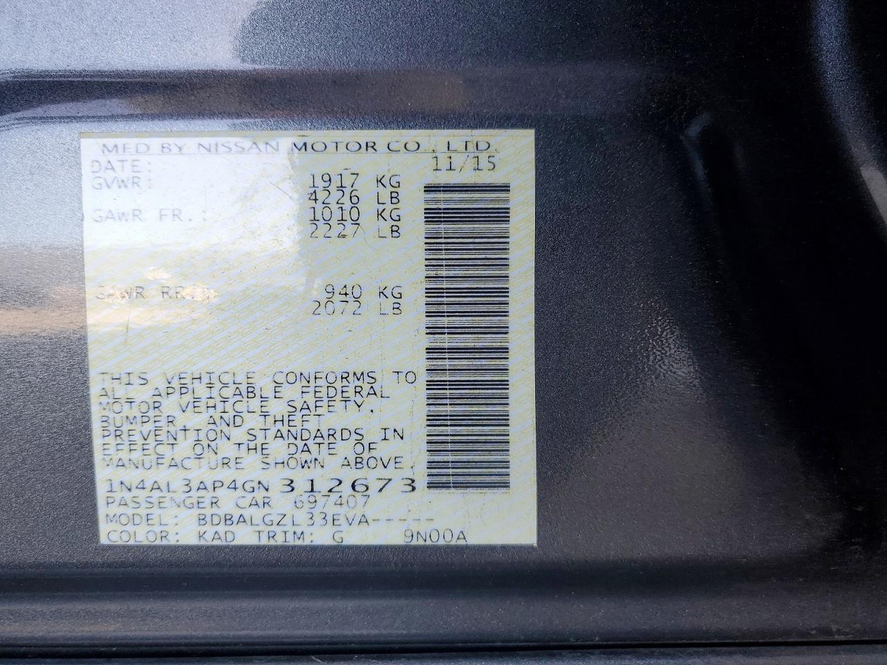Nissan Altima 2.5 S