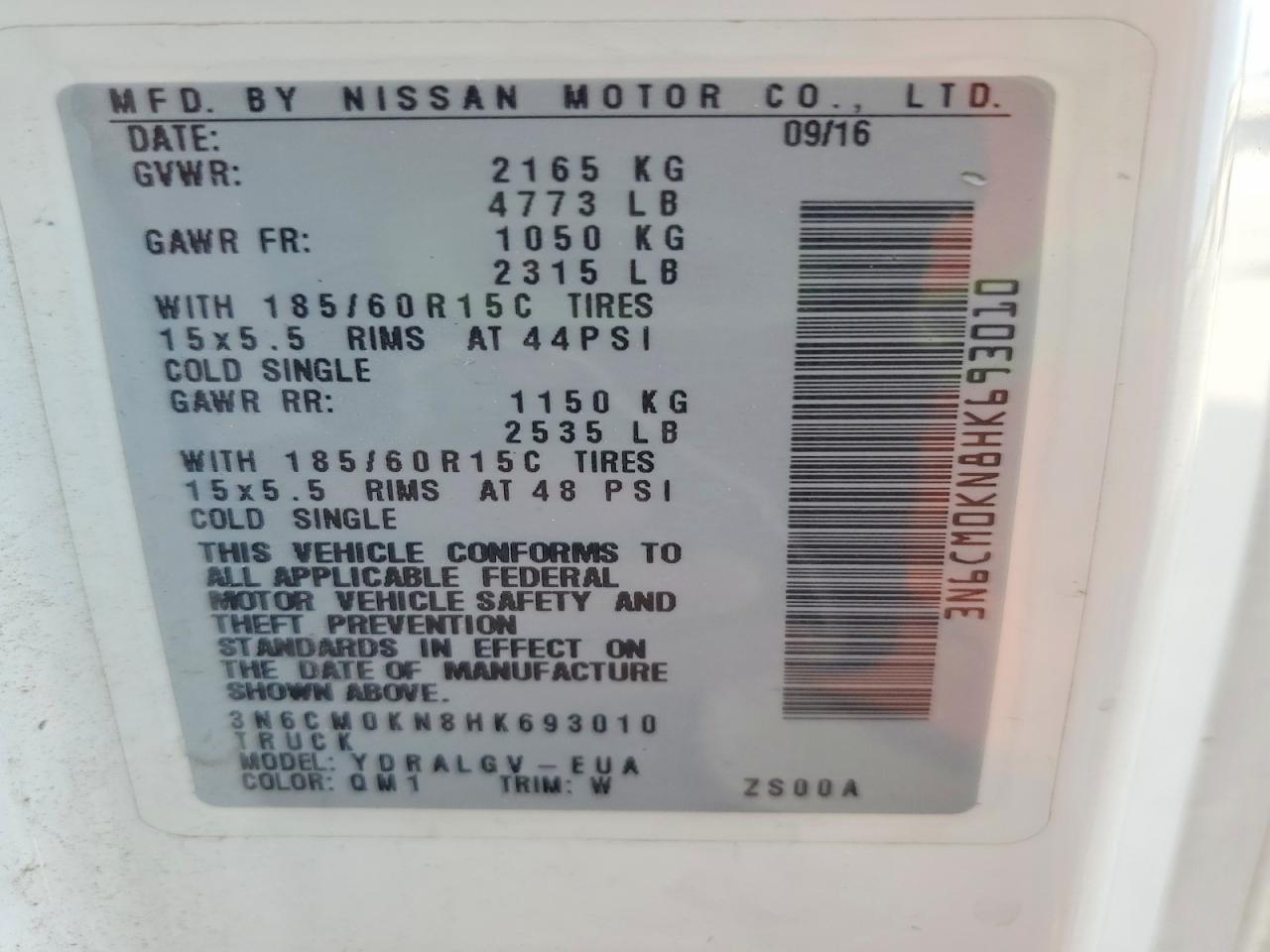 Nissan Nv Sv