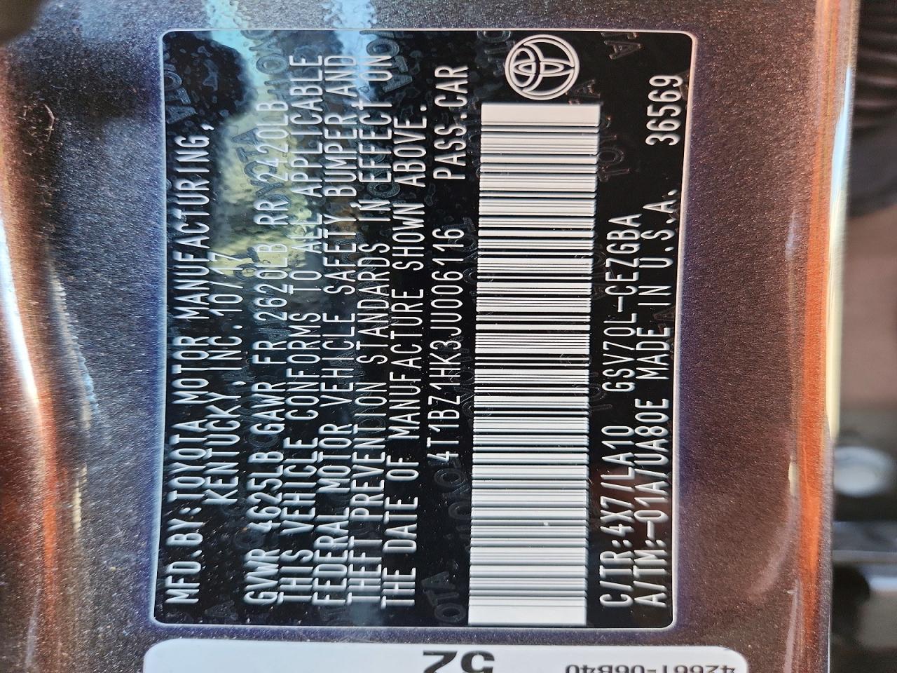 Toyota Camry Xle V6