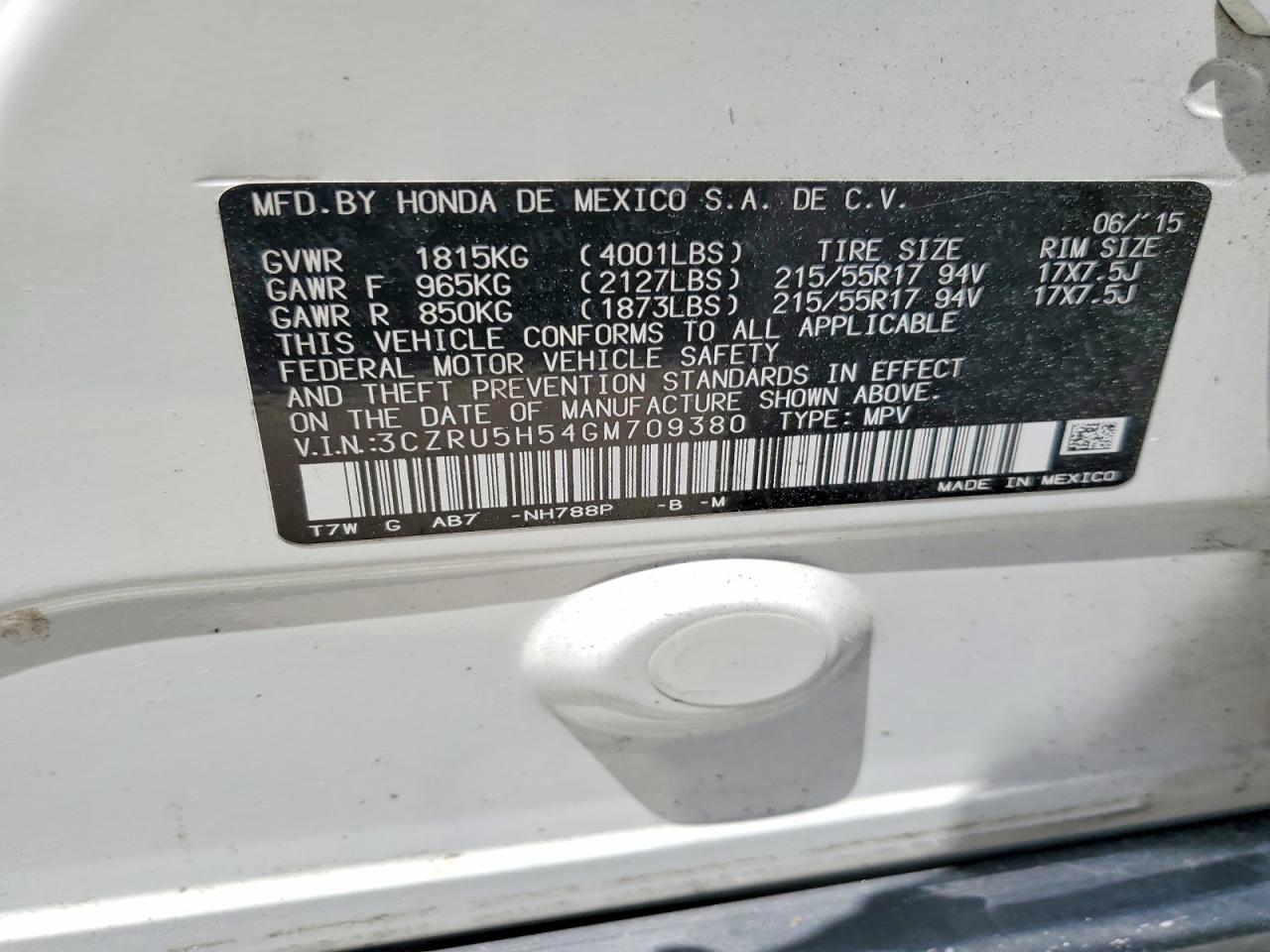 Honda HR-V Ex
