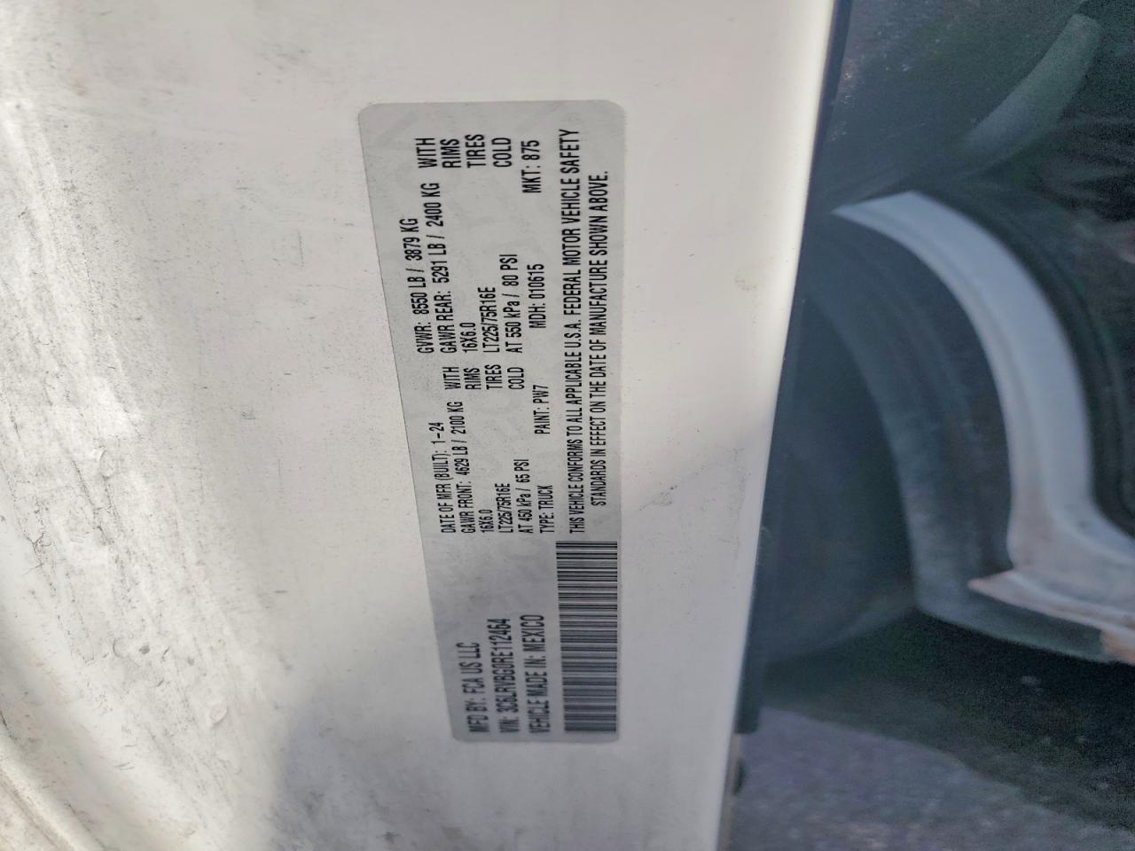 Ram Promaster 1500 High