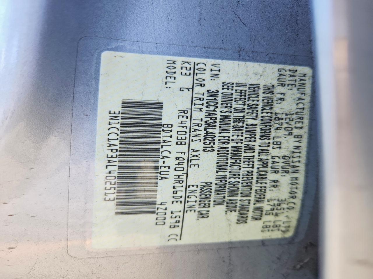 Nissan Versa 1.6 Base