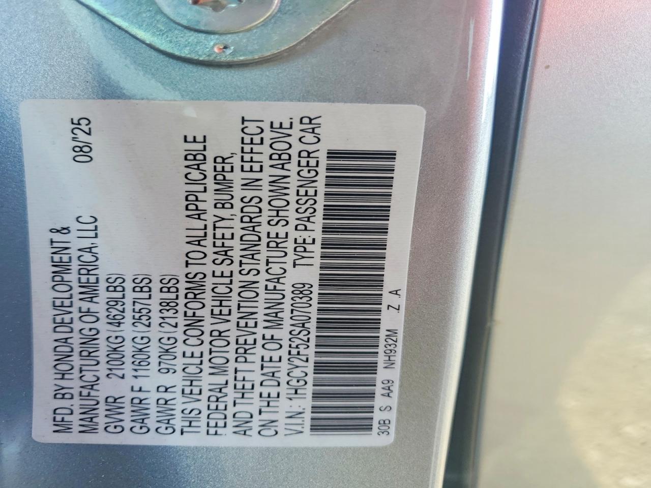 Honda Accord Hybrid Sport