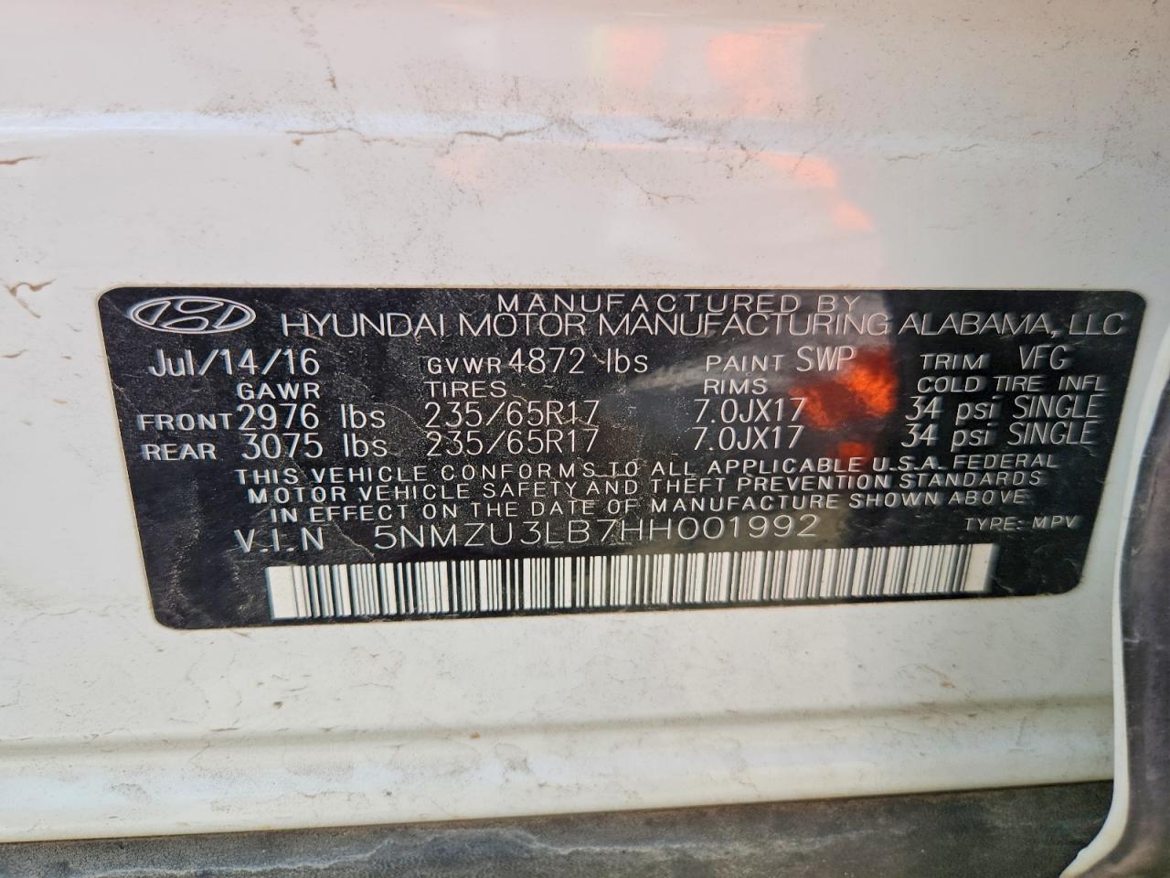 Hyundai SANTA FE 2.4l