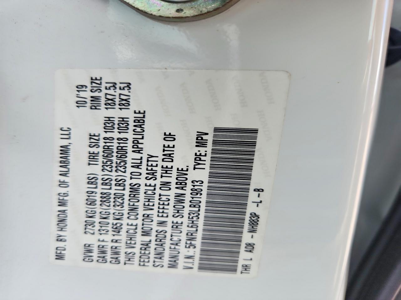 Honda Odyssey Ex