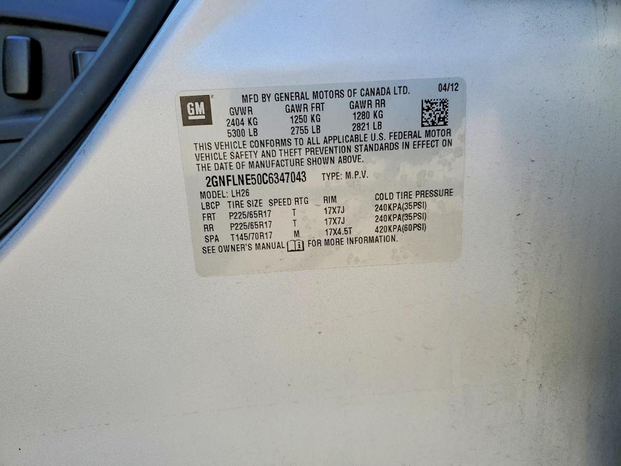 Chevrolet Equinox Lt