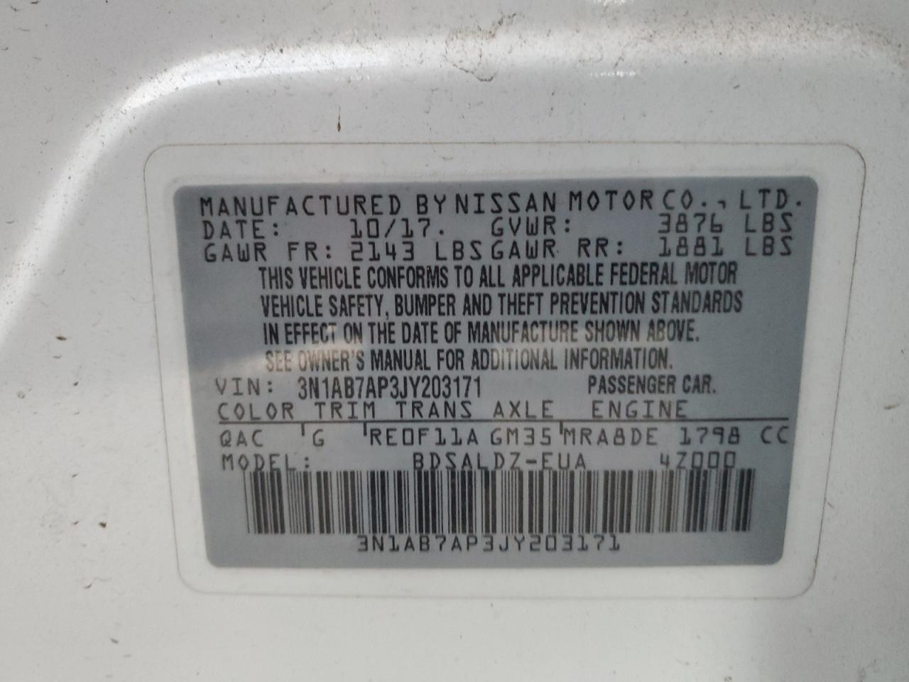 Nissan Sentra Sv