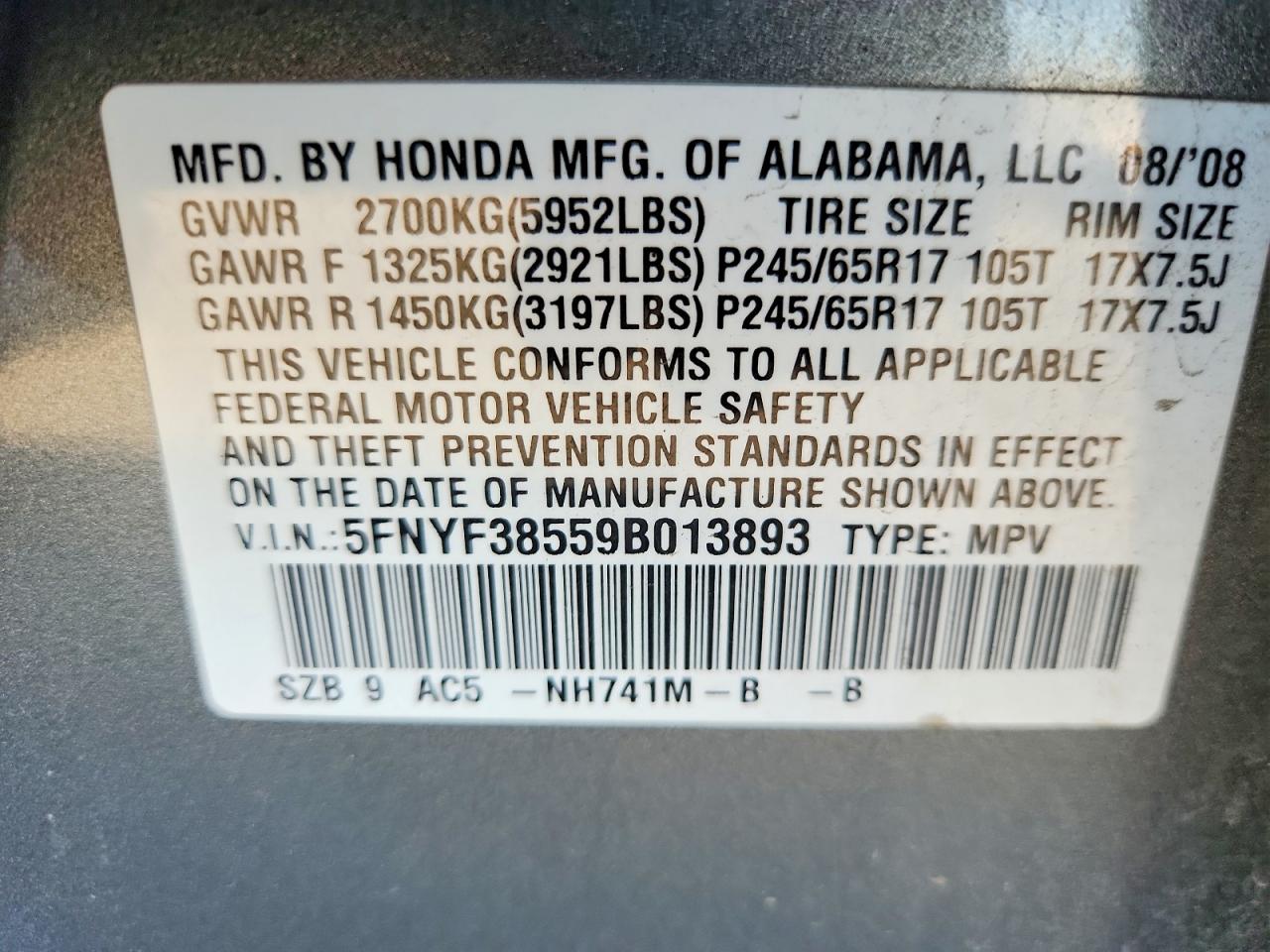 Honda Pilot Exl