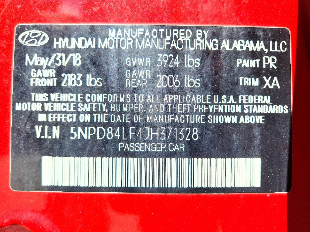 Hyundai ELANTRA Sel