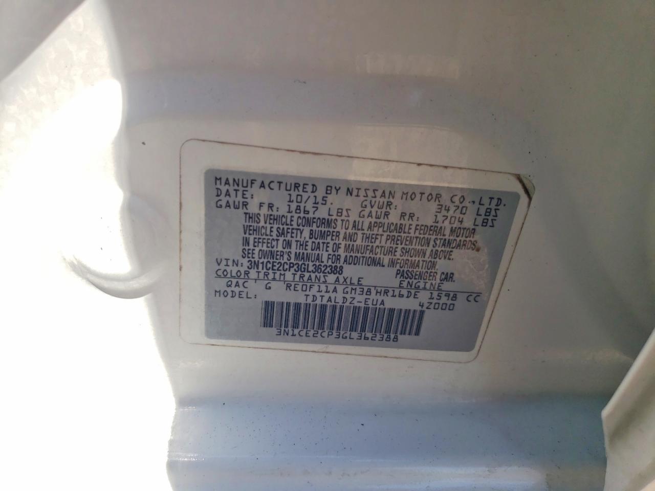 Nissan Versa Sv