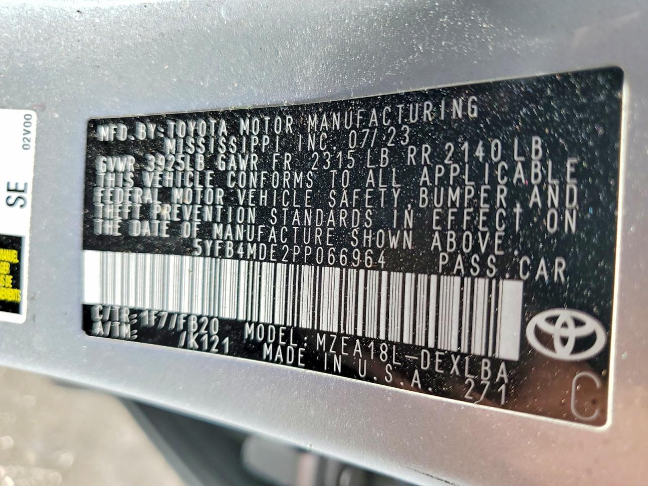 Toyota Corolla Le