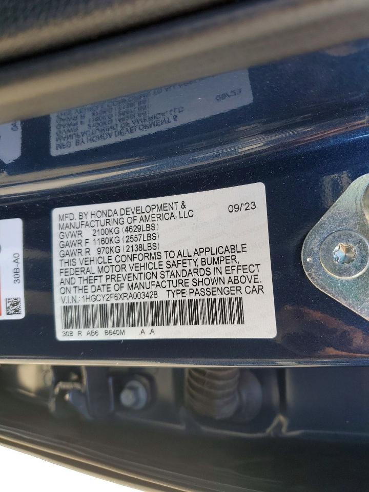 Honda Accord Hybrid Exl
