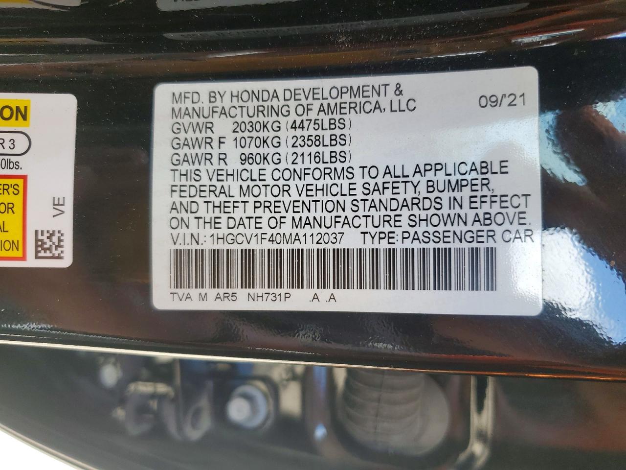 Honda Accord Sport Se
