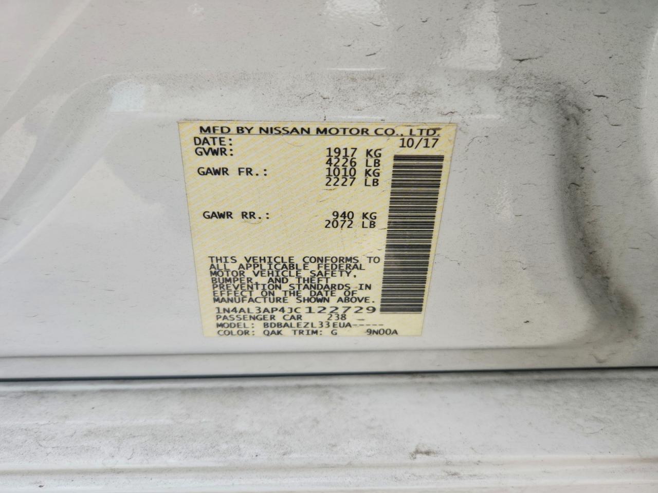 Nissan Altima 2.5 S