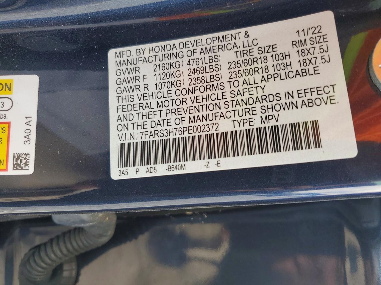 Honda Crv Exl