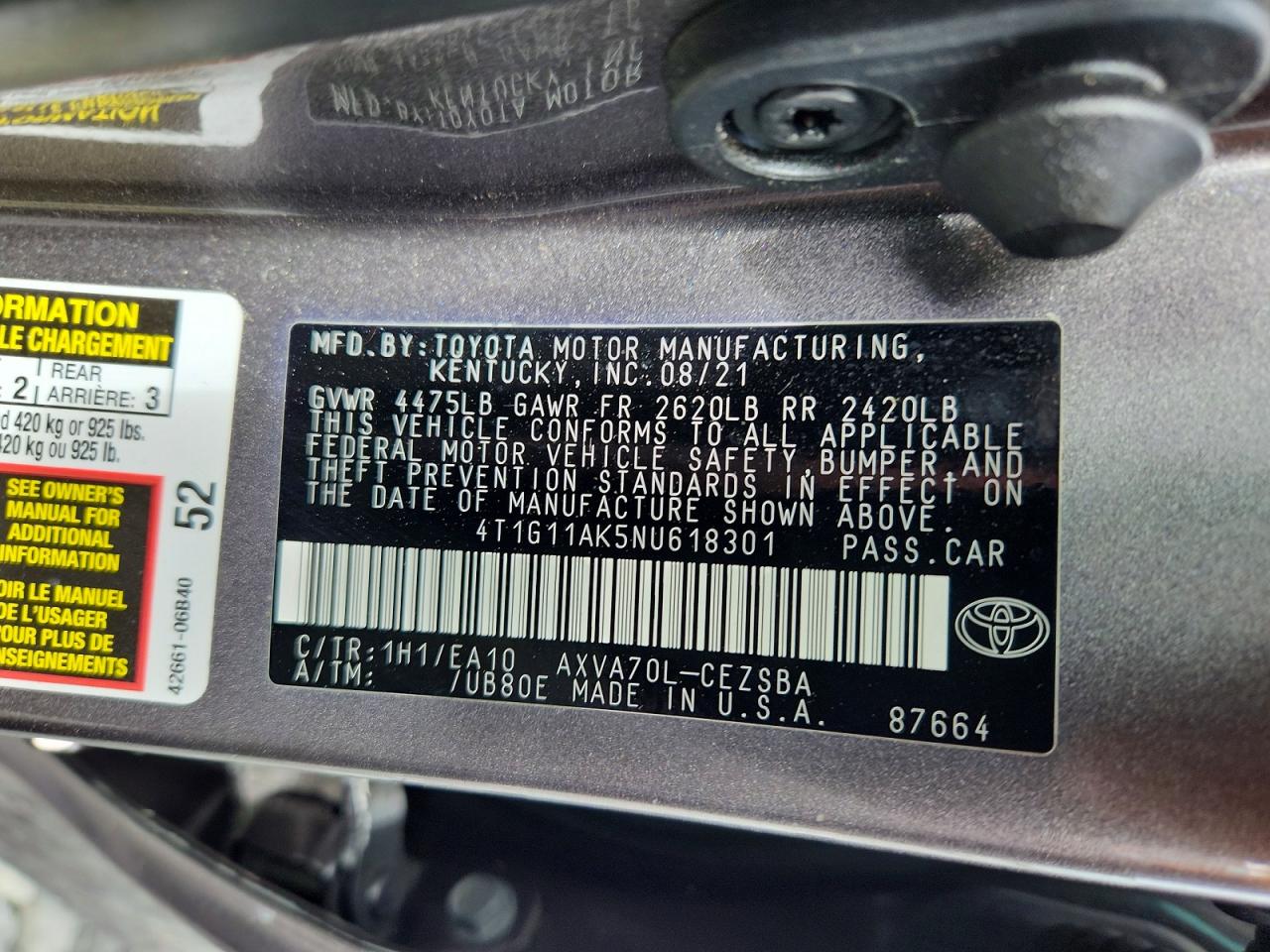 Toyota Camry Se