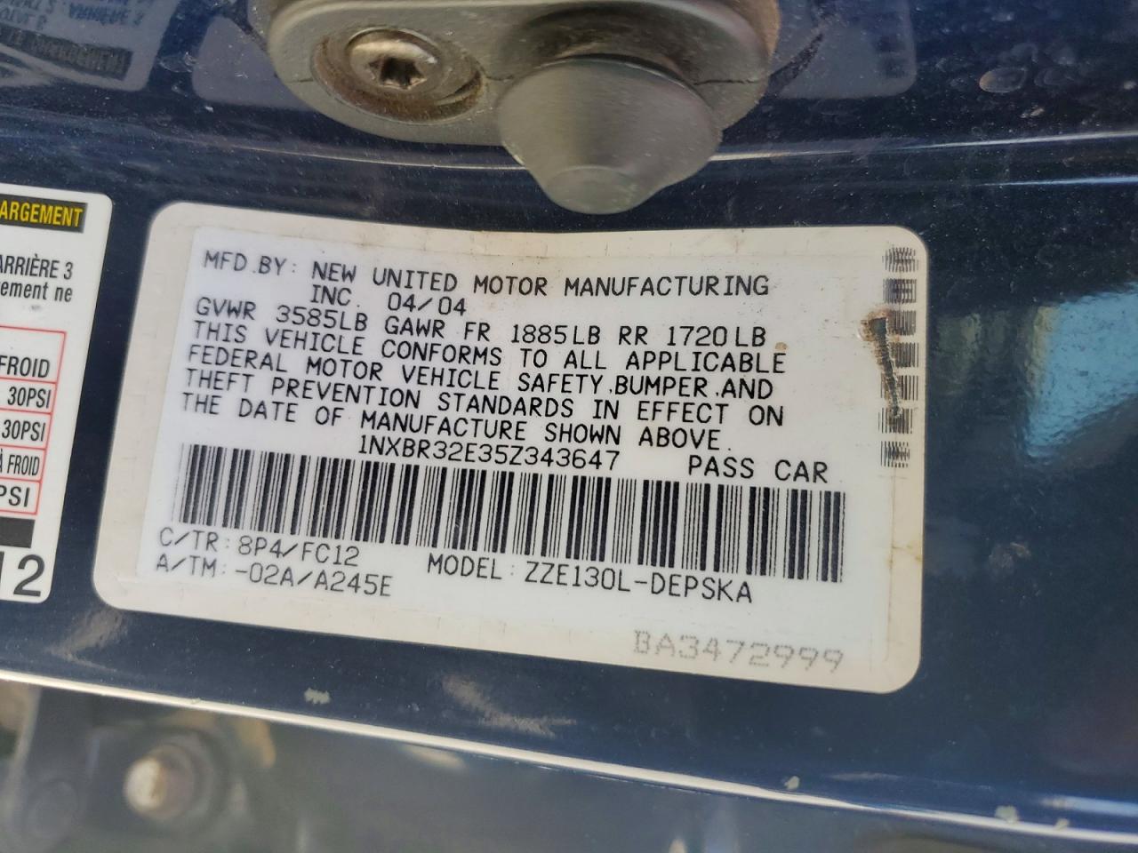 Toyota Corolla S