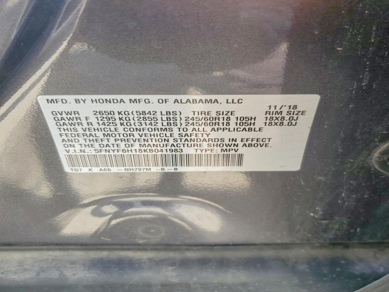 Honda Pilot Lx