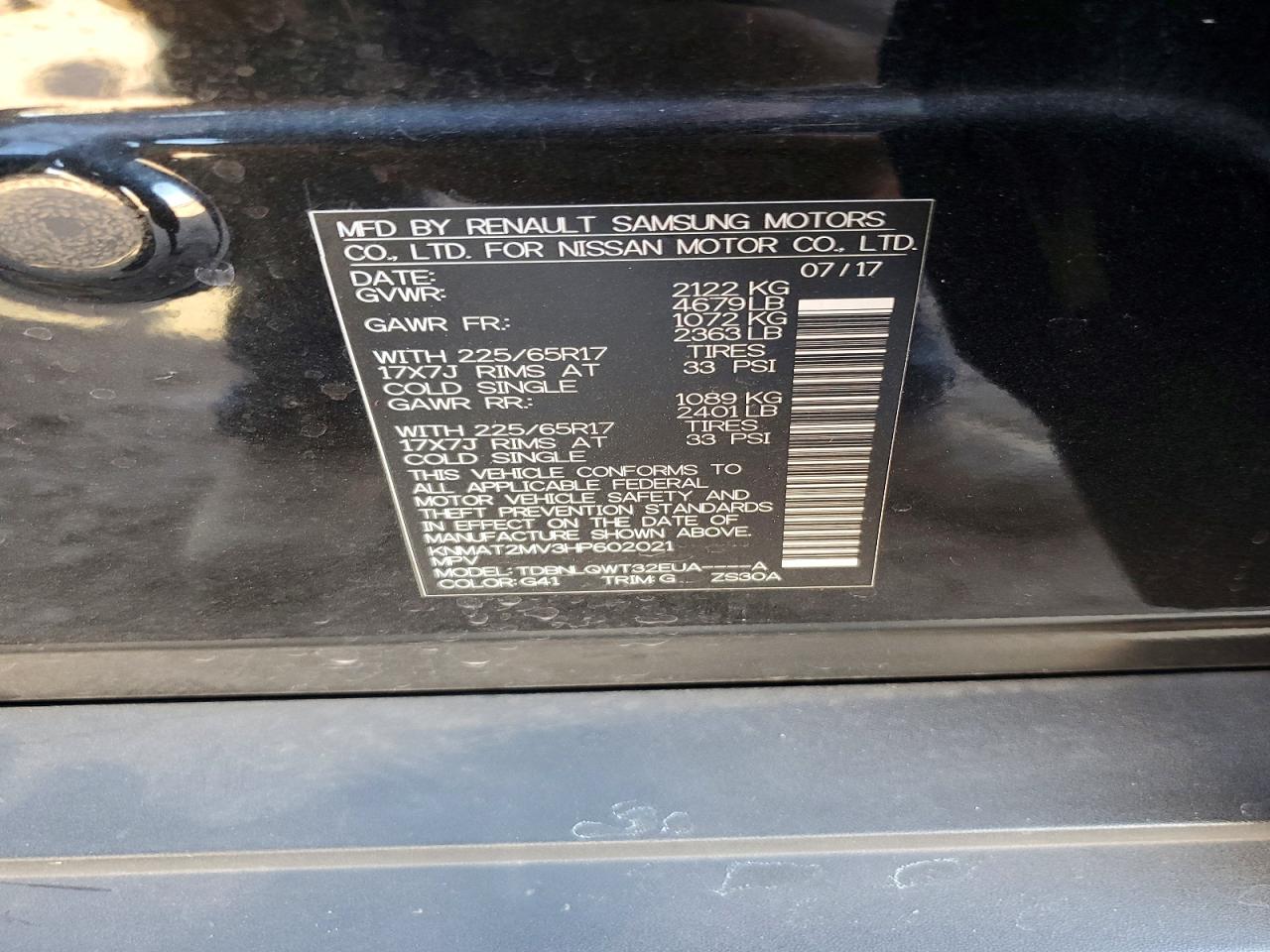 Nissan Rogue Sv