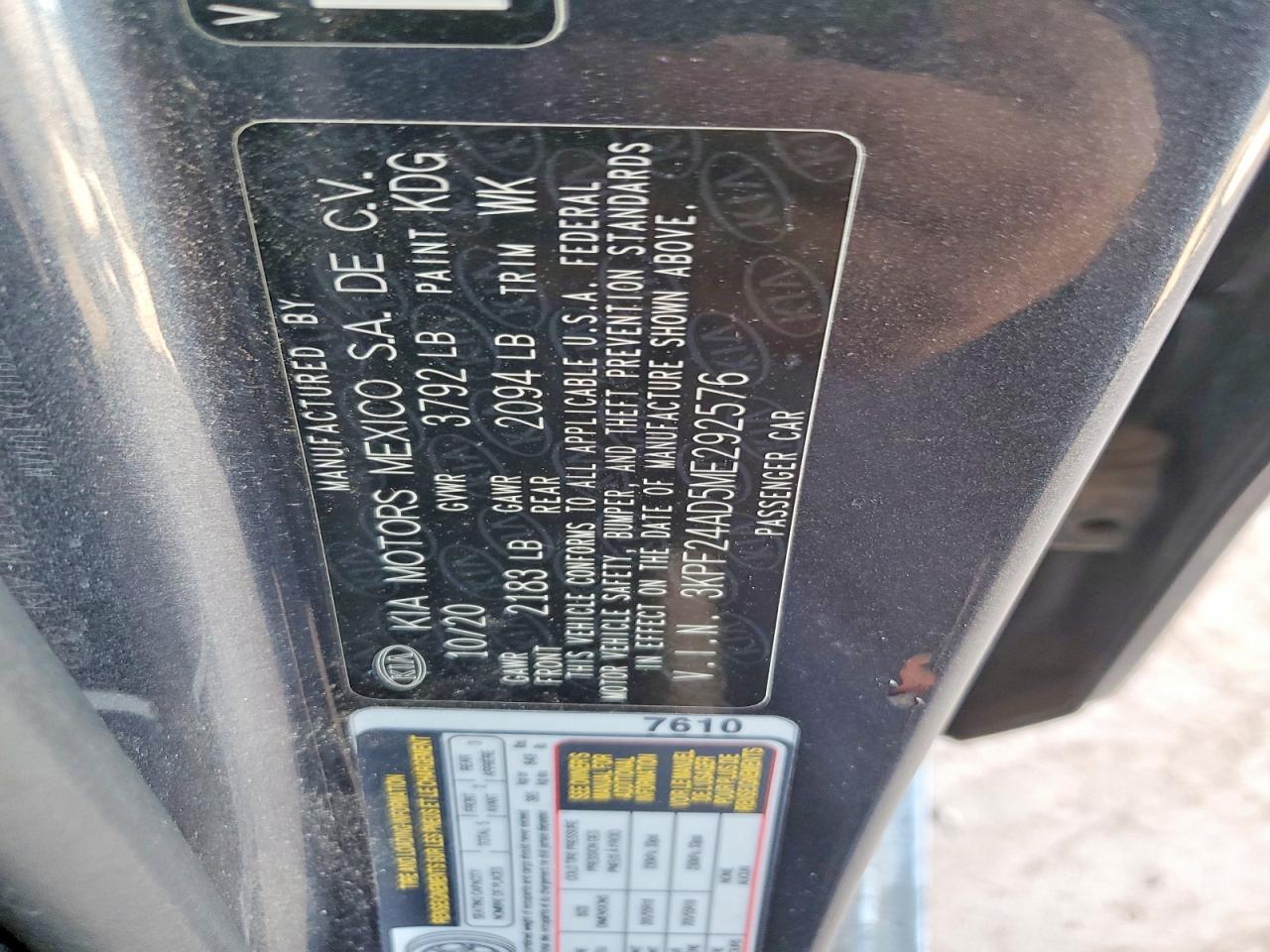 Kia Forte Lxs
