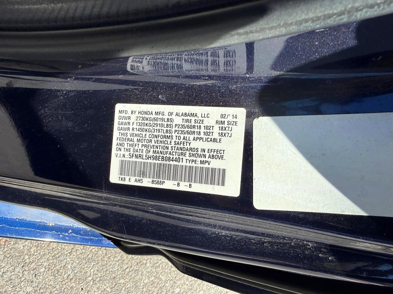 Honda Odyssey Touring