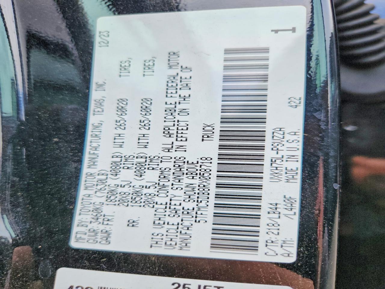 Toyota Tundra 1794 Edition Hv