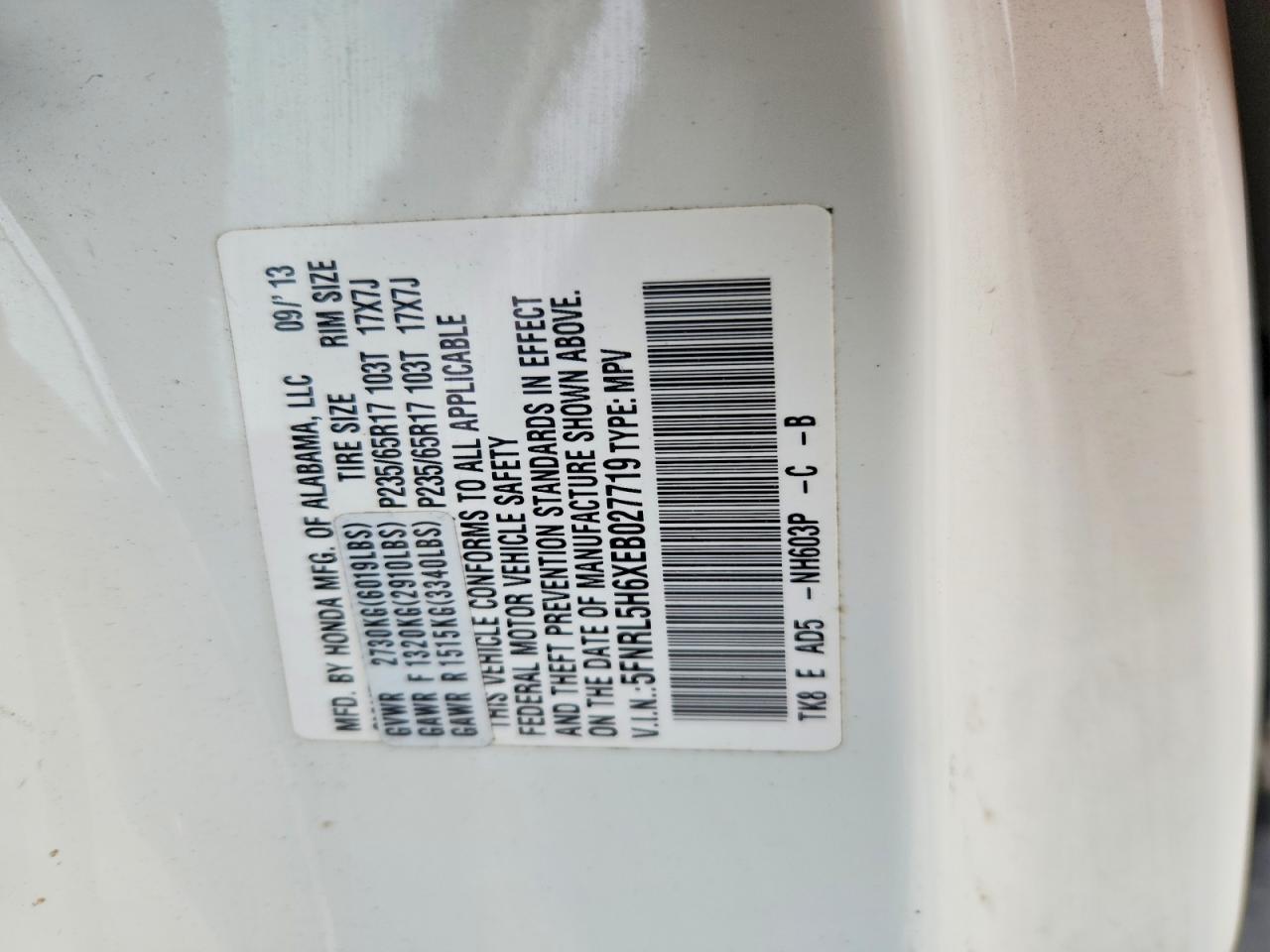 Honda Odyssey Exl
