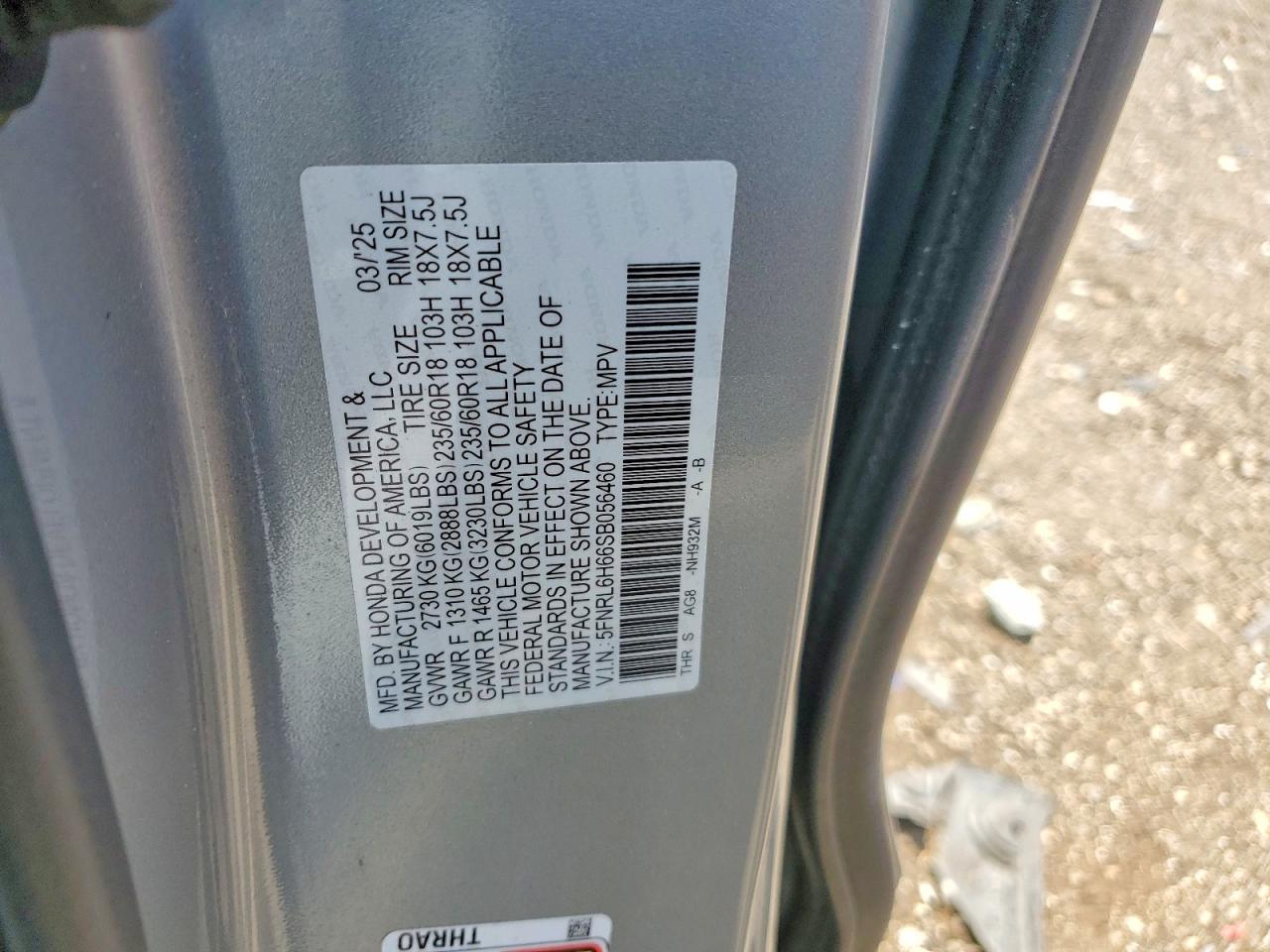 Honda Odyssey Exl