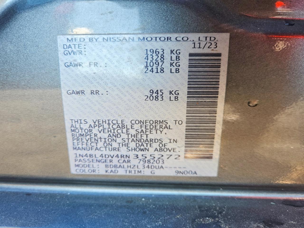 Nissan Altima Sv