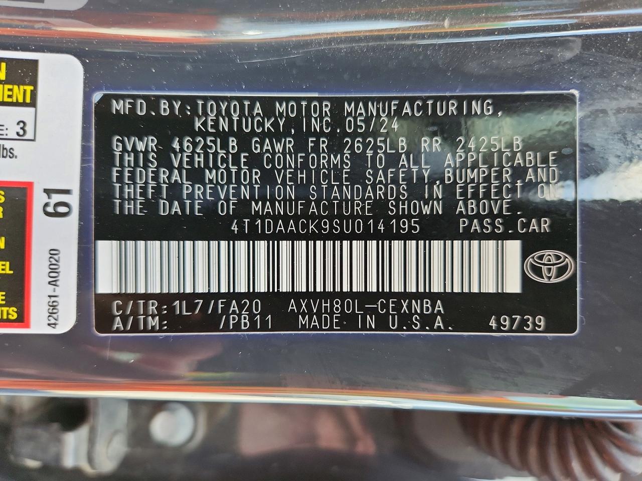 Toyota Camry Le