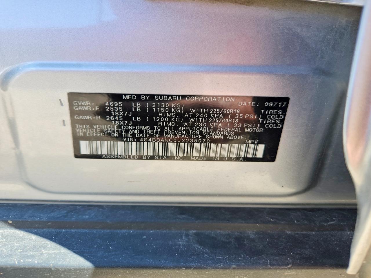 Subaru Outback 2.5i Limited