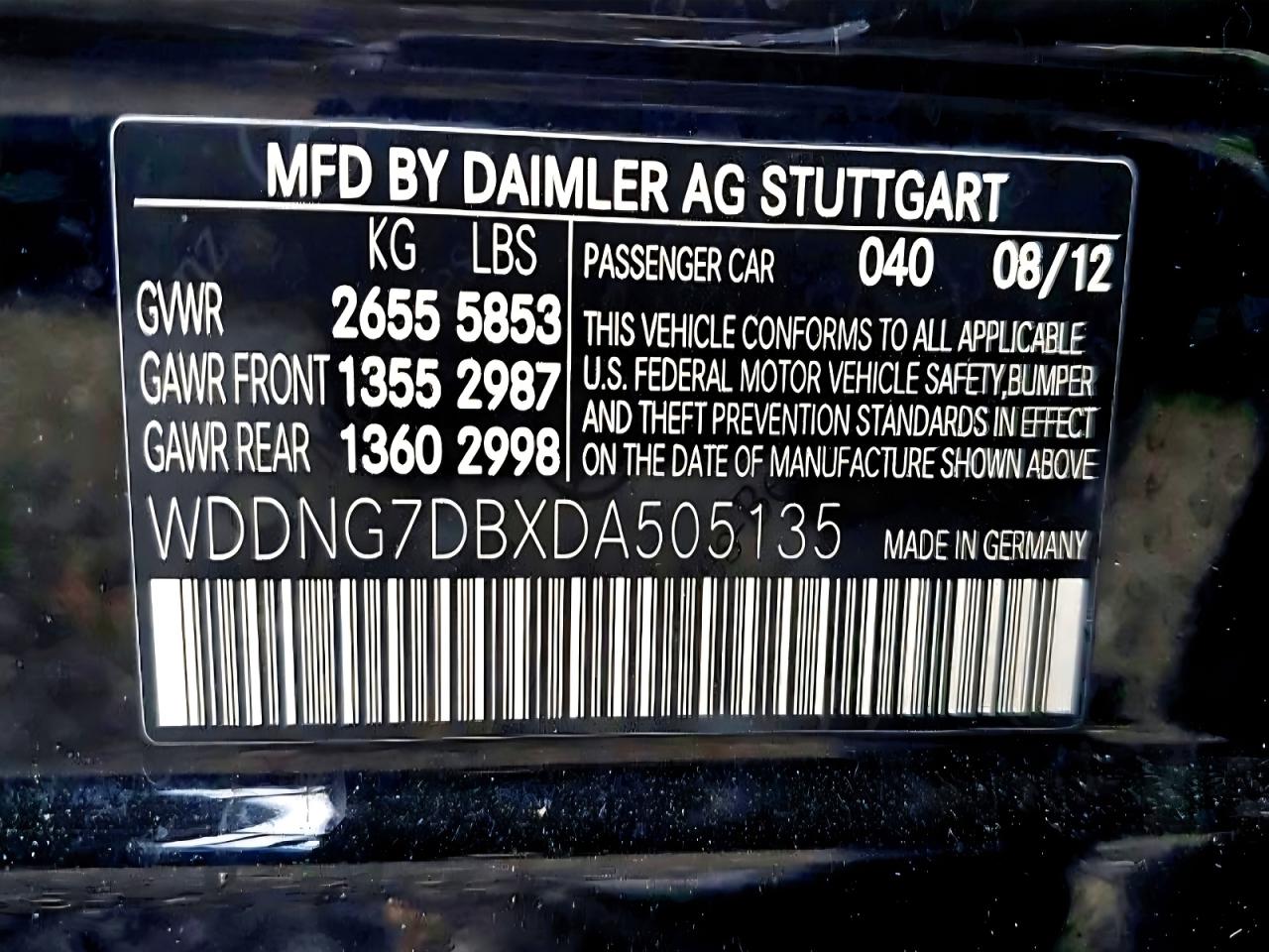 Mercedes-Benz S-Class 550