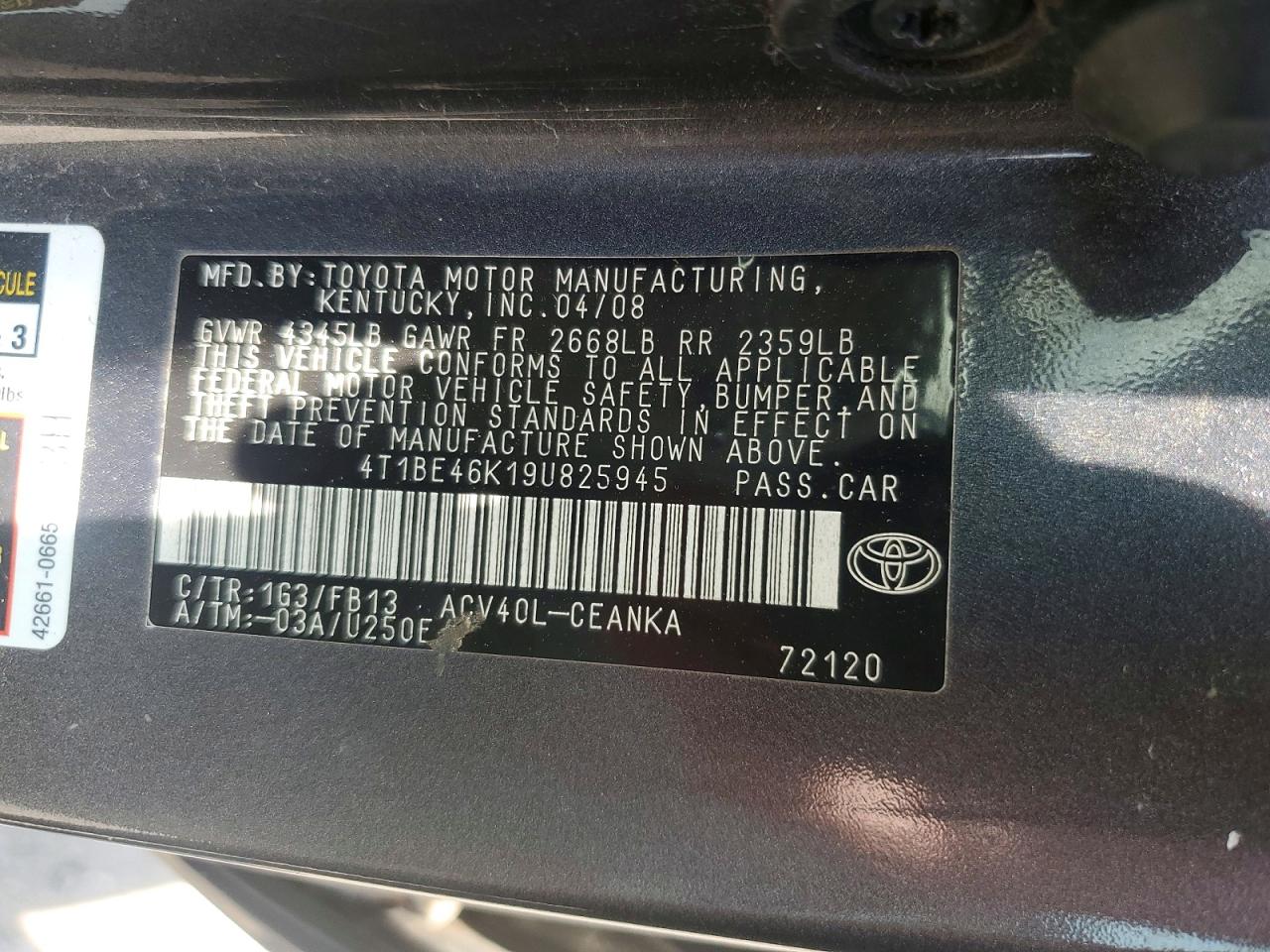 Toyota Camry Le