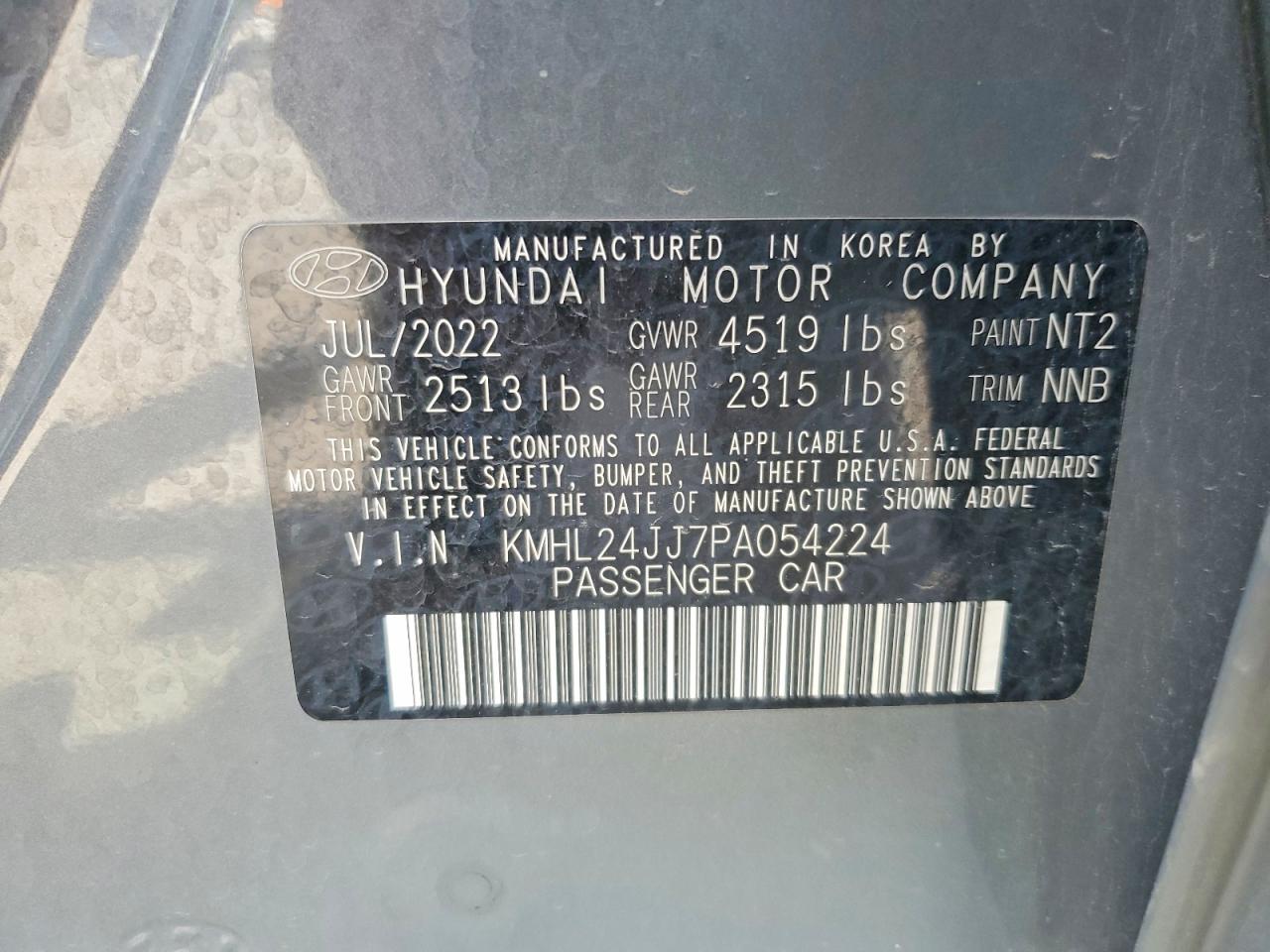 Hyundai SONATA Blue