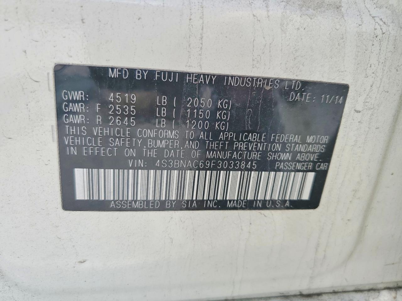 Subaru Legacy 2.5i Premium