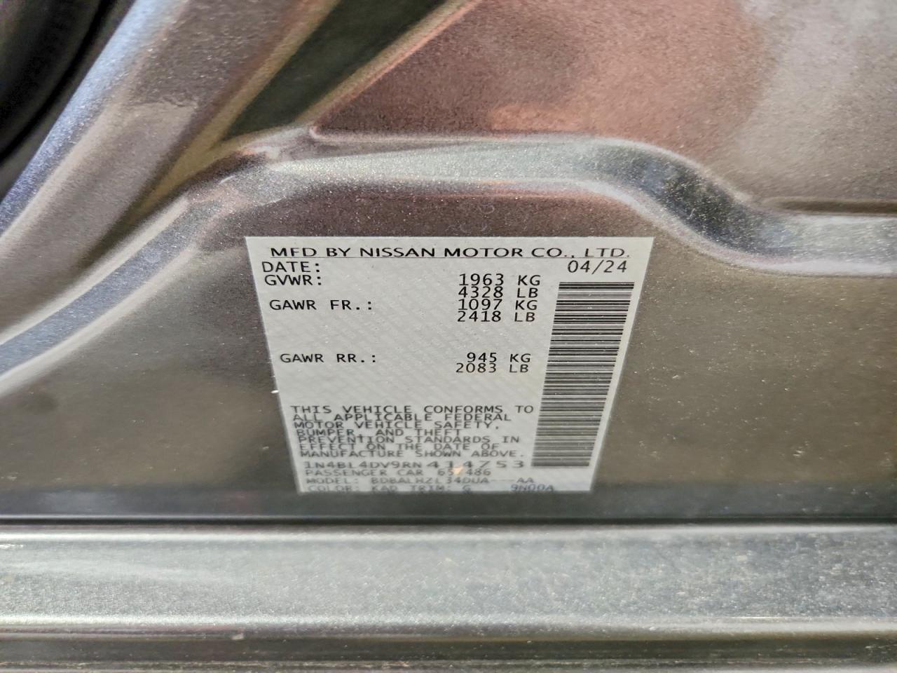 Nissan Altima Sv