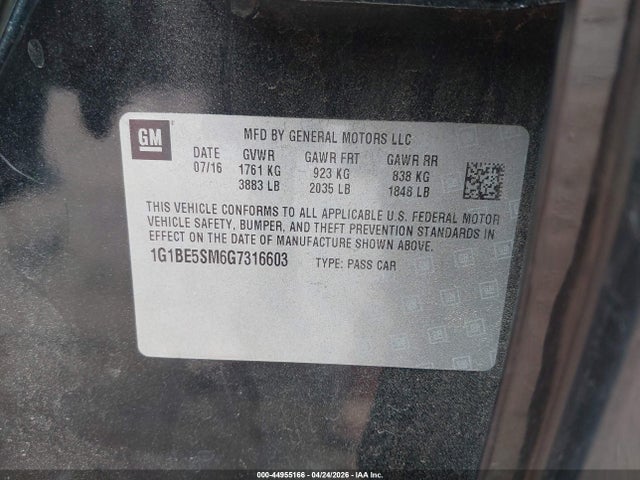 Chevrolet Cruze Lt Auto