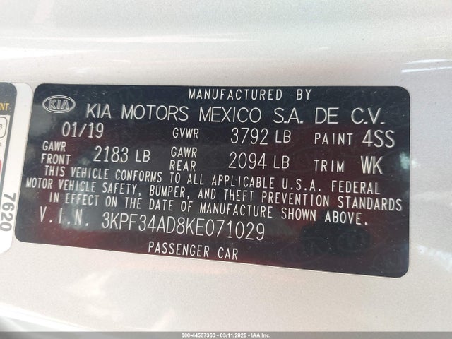 Kia Forte S
