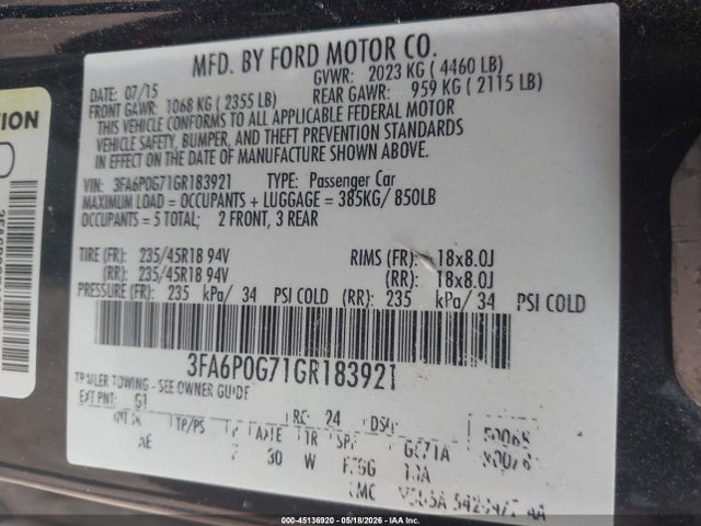 Ford Fusion S