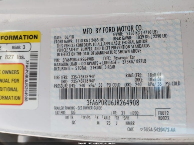 Ford Fusion Platinum
