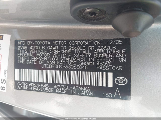 Toyota Camry Le