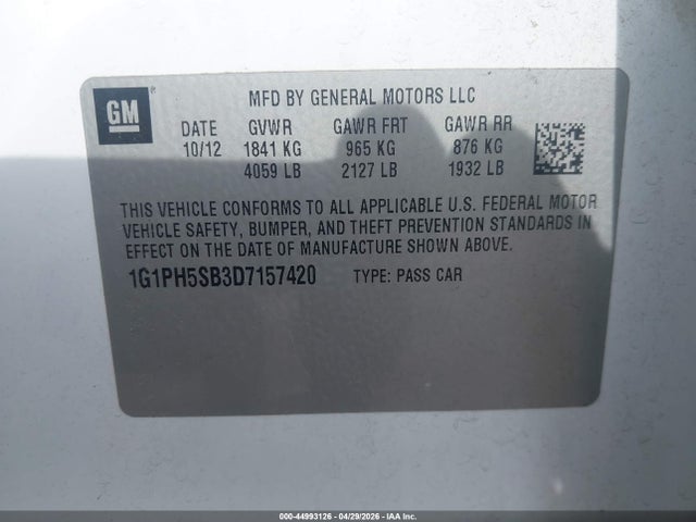Chevrolet Cruze Eco Auto