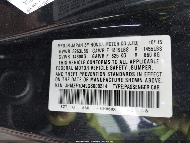 Honda CR-Z Lx