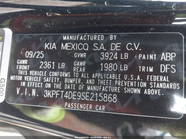 Kia K4 Lxs